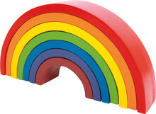 Houten regenboog blokken – Large – 7 kleuren