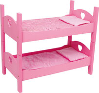 Poppen stapelbed – roze