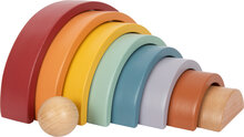 Houten bouwblokken regenboog ”Safari”