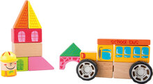 Houten constructie set – Schoolbus