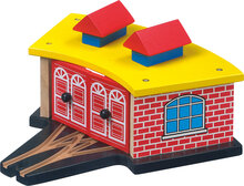 Garage voor locomotief – spoorwegen