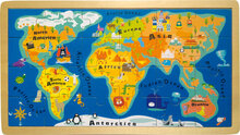 Frame Puzzel Wereldkaart””
