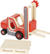 Houten Heftruck met pallet – Werkvoertuig